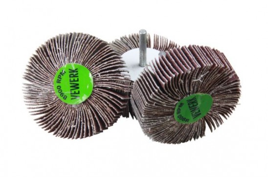 Lamellenwiel / slijpmoppen 80 mm K80 10 stuks